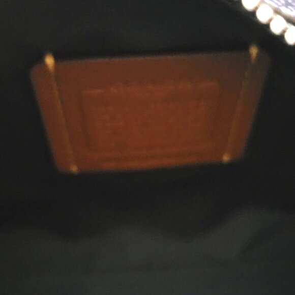 Coach CCK70 Gia Crossbody Metallic Signature Blue Navy - Picture 7 of 7